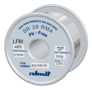 Almit 80464050 0,3 mm SAC305 - REL1 - 0,5 kg - Kurşunsuz Lehim Teli