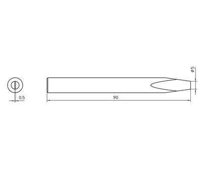 Weller - Weller 4SPI80235-1 5,0 mm Havya Ucu SPI-81