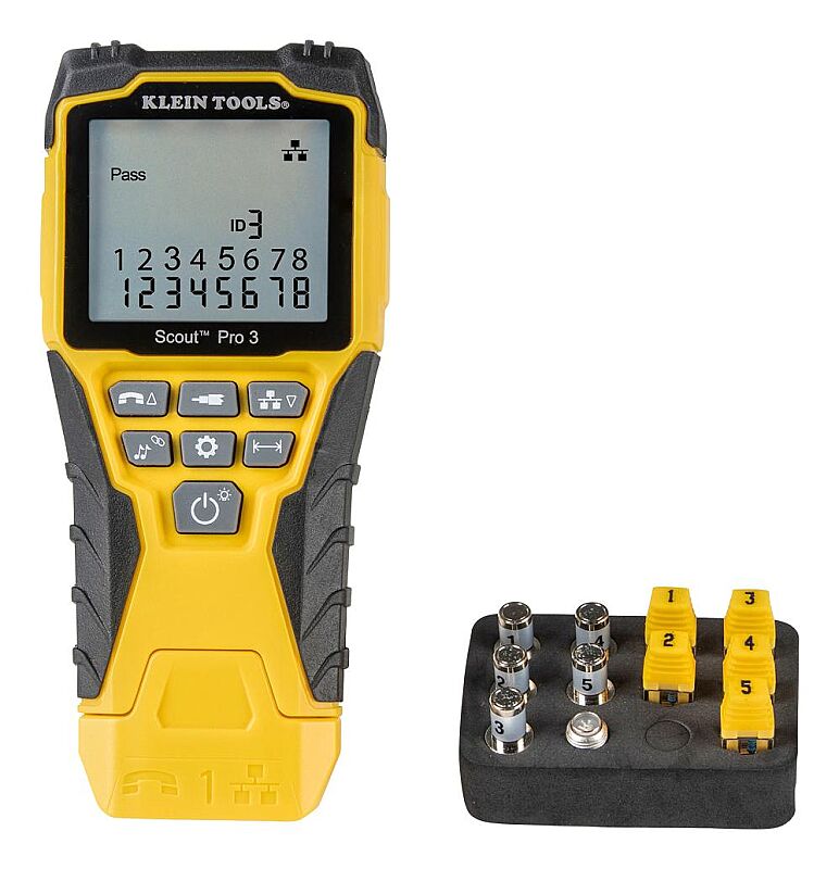Klein Tools VDV501-851 Ethernet Pro 3 Test Cihazı ve Konum Belirleyici Uzaktan Kumanda Kiti - 1