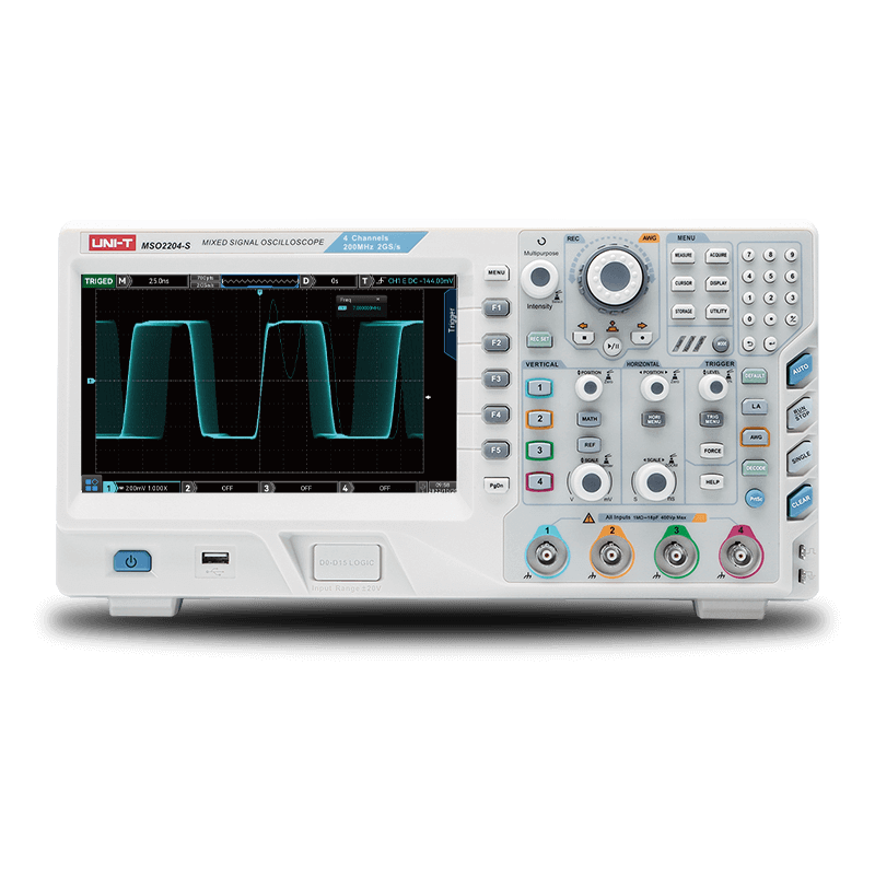 Uni-t MSO2204-S-BUNDLE 200 MHZ 4 Kanal Dijital Osiloskop