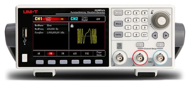 Uni-t UTG1022X-PA 20Mhz 2 Kanal Arbitrary 4W Power Preamplifier Sinyal Jeneratörü
