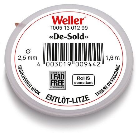 Weller T0051301299 2,5 mm - 1,6 mt Lehim Alma Teli