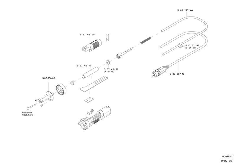 Weller T0058765778 Vakum Havya Yedeği Cam Tüpü 4lük Paket