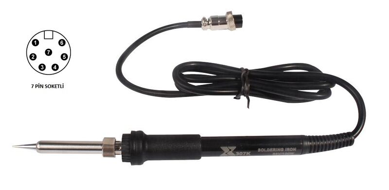 Xytronic LF-8800 (K), LF-853D (K) ve LF-1700 (K) Modelleri için 7 Pin 100W Lehim Kalemi Yedeği